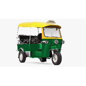 Three Wheeler Auto Rickshaw Rigged 3D model